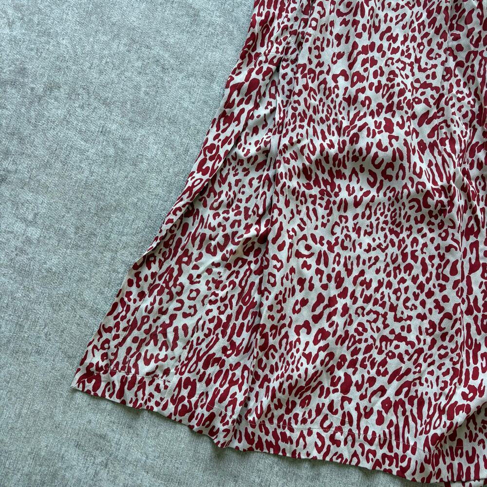 Baum und Pferdgarten Smocked Red White Midi Dress - Picture 4 of 5